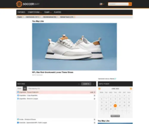 Soccerway.com Screenshot