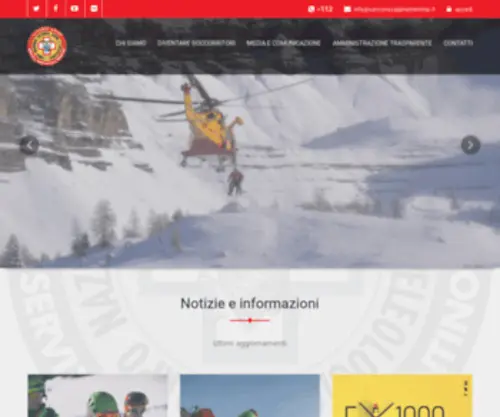 Soccorsoalpinotrentino.it(Soccorso Alpino e Speleologico Trentino) Screenshot