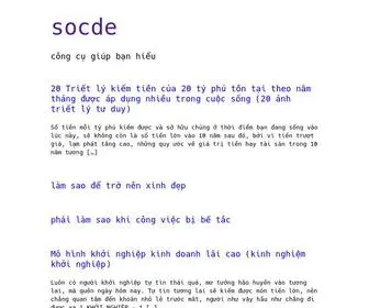 SoCDe.com(Công cụ giúp bạn hiểu) Screenshot