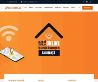 Soceram.ro(Soceram ofera o gama larga de produse de calitate pentru constructii) Screenshot