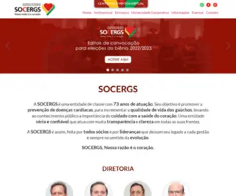 Socergs.org.br(Sociedade de Cardiologia do Estado do Rio Grande do Sul) Screenshot