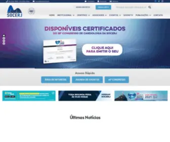 Socerj.org.br(Sociedade de Cardiologia do Estado do Rio de Janeiro) Screenshot