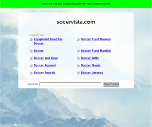 Socervista.com(The Leading Soccer Site on the Net) Screenshot