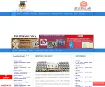 Socet.edu.in(Silver Oak College of Engineering & Technology) Screenshot