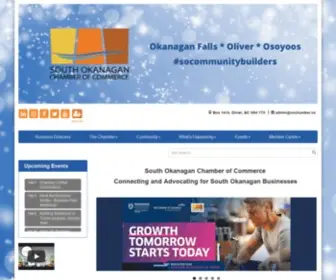 Sochamber.ca(South Okanagan Chamber of Commerce) Screenshot