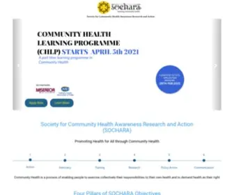 Sochara.org(Building Community Health) Screenshot