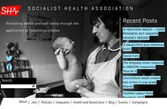 Sochealth.co.uk(Socialist Health Association) Screenshot