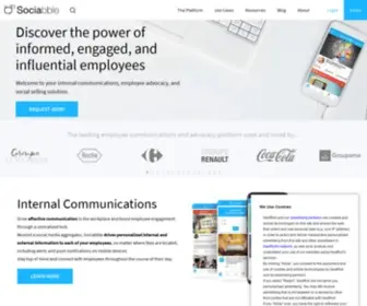 Sociabble.com(Make your brand shine by engaging your best ambassadors) Screenshot