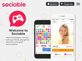 Sociableapp.com(Meet, Chat, Play) Screenshot