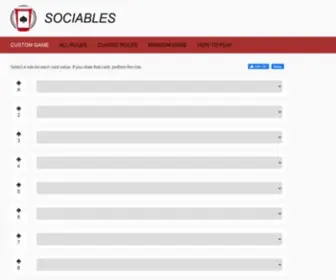 Sociablesrules.com(Sociables Drinking Game Rules) Screenshot
