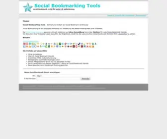 Social-Bookmarking-Tools.de(Domain) Screenshot