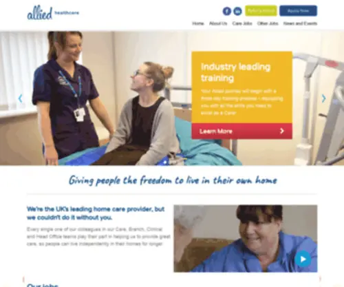 Social-Care-Jobs.co.uk(Allied Healthcare Jobs) Screenshot