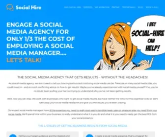 Social-Hire.com(The Social Media Agency That Gets Results Fast) Screenshot
