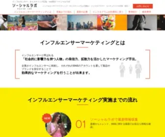 Social-Lab.net(インフルエンサー・キャスティング広告・sns宣伝) Screenshot