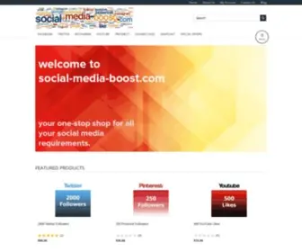 Social-Media-Boost.com(The best eCommerce platform for driving sales) Screenshot