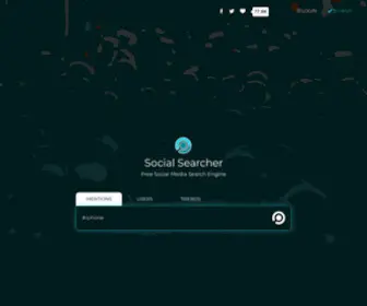 Social-Searcher.com(Social Searcher) Screenshot