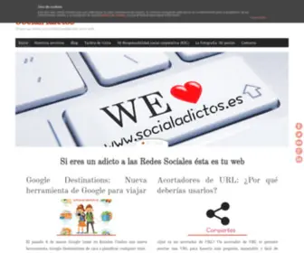 Socialadictos.es(Si eres un adicto a las redes sociales ésta es tu web) Screenshot