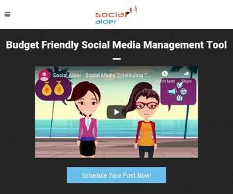 Socialaider.com(Affordable Social Media Scheduling Tool for Individuals & Agencies) Screenshot