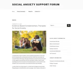 Socialanxietysupport.com(Social Anxiety Support Forum) Screenshot