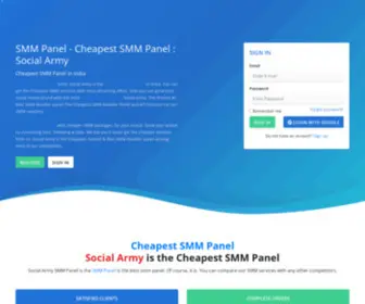 Socialarmy.co(SMM Panel) Screenshot