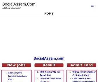 Socialassam.com(Result 2020) Screenshot