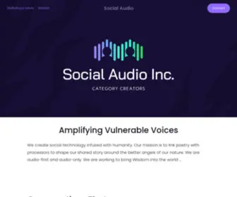 Socialaudio.com(Social Audio) Screenshot