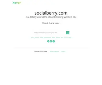 Socialberry.com(Choosing the right domain name can be overwhelming. Our personalized customer service) Screenshot