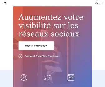 Socialblast.co(Optimise votre visibilité sur les réseaux sociaux) Screenshot