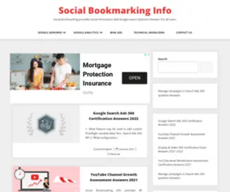 Socialbookmarkinginfo.com(Social Bookmarking) Screenshot