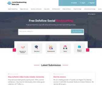 Socialbookmarkingsitelist.xyz(Free Social Bookmarking Sites List) Screenshot