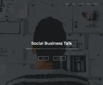 Socialbusinesstalk.com(Social Business Talk) Screenshot