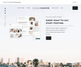 Socialcurator.com(Social Curator) Screenshot