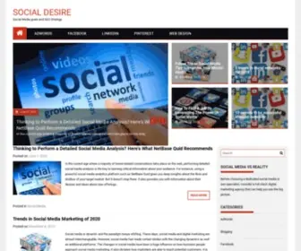 Socialdesire.com(Social Media goals and SEO Strategy) Screenshot