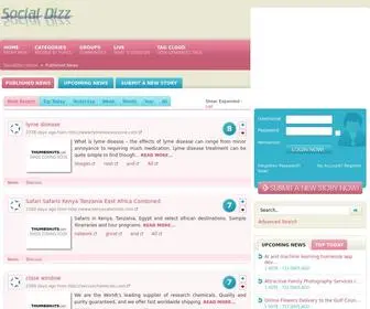 Socialdizz.com(Your Source for Social News and Networking) Screenshot