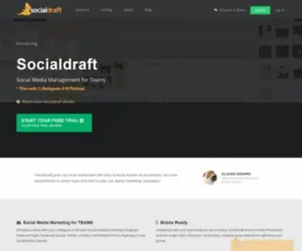 Socialdraft.com(Social Media Calendar) Screenshot