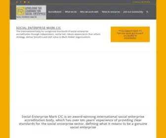 Socialenterprisemark.org.uk(Social Enterprise Accreditation Authority) Screenshot