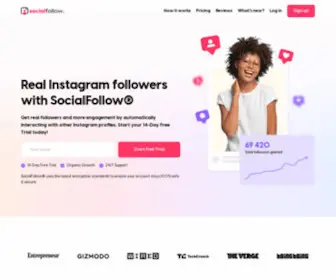 Socialfollow.co(Organic Instagram Growth) Screenshot