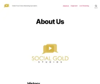 Socialgoldstudios.com(Online Food Video Marketing Specialists) Screenshot