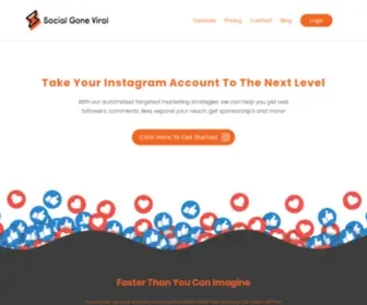 Socialgoneviral.com(Get Real Instagram Followers Instant) Screenshot