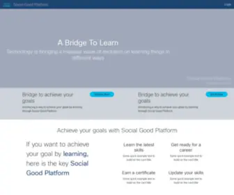 Socialgoodplatform.com(Cisco social good platform) Screenshot