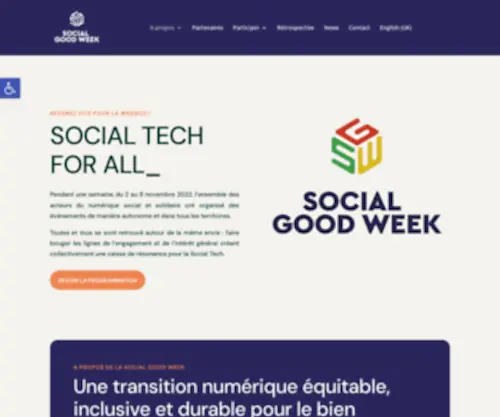 Socialgoodweek.com(A propos) Screenshot