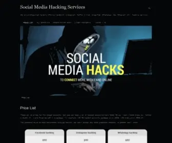 Socialhacking.pro(We are professional hackers offering Facebook) Screenshot