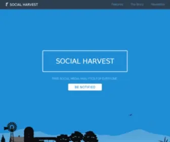 Socialharvest.io(Socialharvest) Screenshot