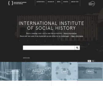 Socialhistory.org(International Institute of Social History) Screenshot