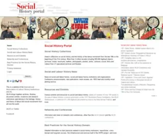 Socialhistoryportal.org(Social History Portal) Screenshot