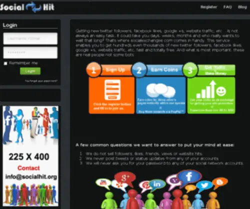 Socialhit.org(Best Social Exchange Sites) Screenshot