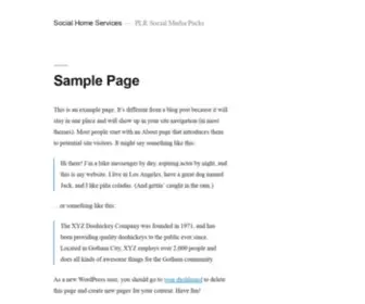 Socialhomeservices.com(PLR Social Media Packs) Screenshot