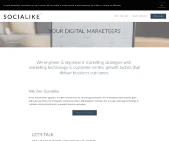 Socialike.media(We engineer and implement marketing strategies with marketing technology & customer) Screenshot