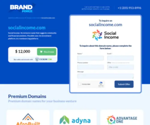Socialincome.com(Home Page Pays & Smart Media Technologies) Screenshot