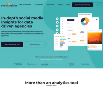 Socialinsider.io(Social media competitor analysis & listening tool) Screenshot